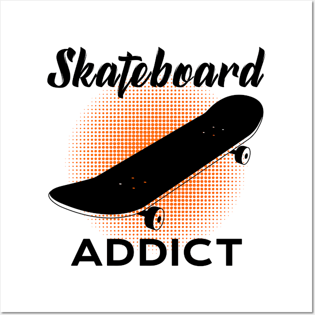 skateboard addict Wall Art by Jabinga